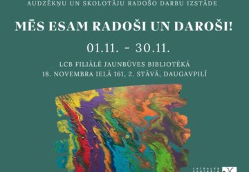 Mākslas darbu izstāde “Mēs esam radoši un daroši!”