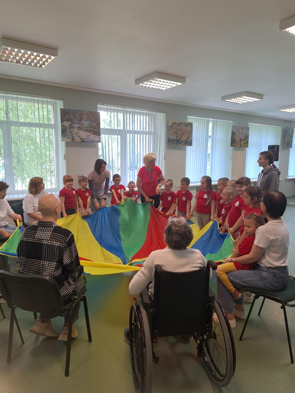 Sporta prieks un vienotība dienas centrā “Saskarsme”