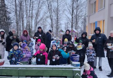 Sniega diena dubļu virtuvē