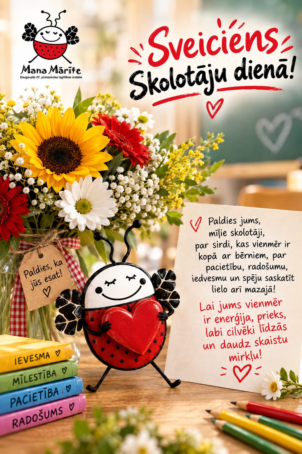 Apsveicam Skolotāju dienā!