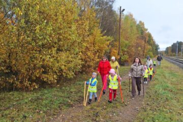 Latvijas Vesleības sporta nedēļa 2025. Nūjošana kopā ar vecākiem. 6