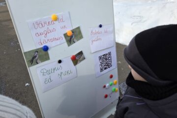 Atklātā nodarbība „Putnu nometnieku palīgi!” 9.grupa “Vardulēns” 2