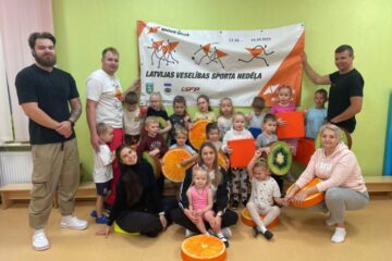 Latvijas Veselības sporta nedēļa 2025. Rīta rosme ar vecākiem. 45