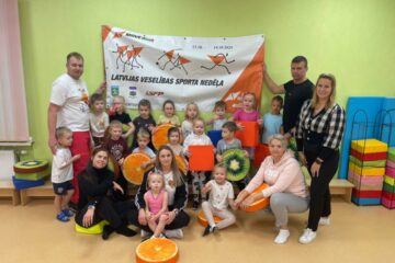 Latvijas Veselības sporta nedēļa 2025. Rīta rosme ar vecākiem. 32